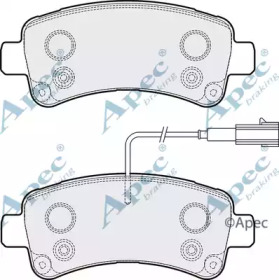 APEC BRAKING pad2125 -  Комплект тормозных колодок, дисковый тормоз